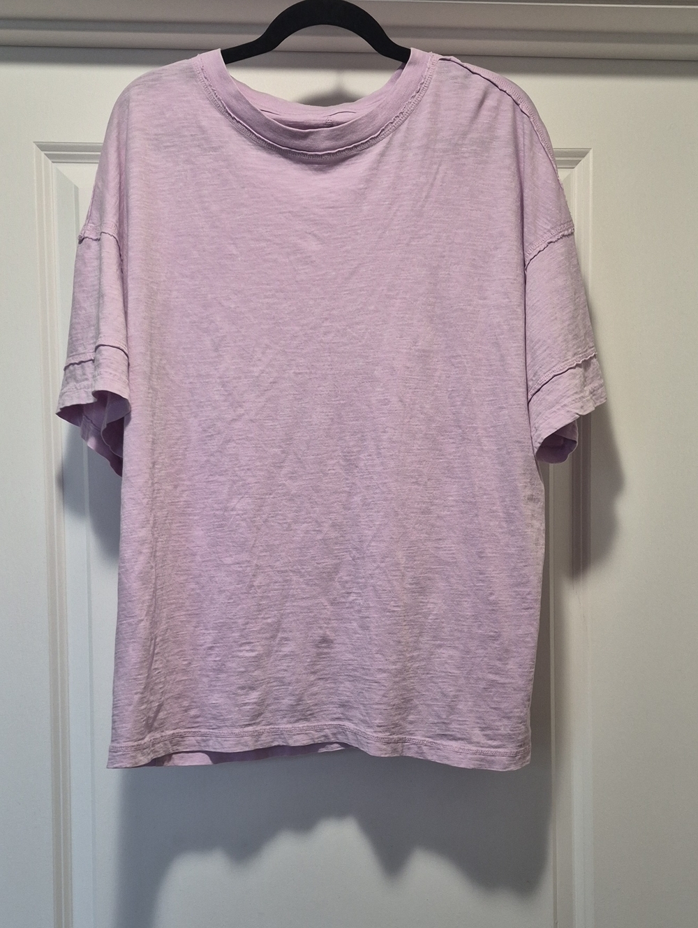 Aerie Relaxed Fit Short Sleeve Tee in Light Lavender